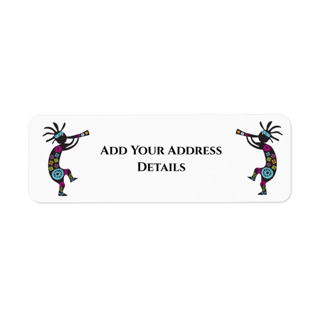 Southwest Kokopelli Address Label (Front)