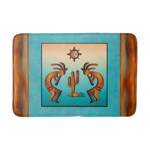 Southwest Kokopelli  Bath Mat