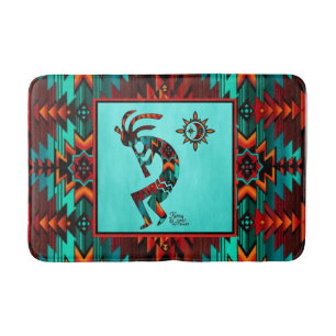 Southwest Kokopelli  Bath Mat