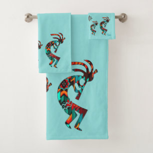 Southwest Kokopelli  Bath Towel Set