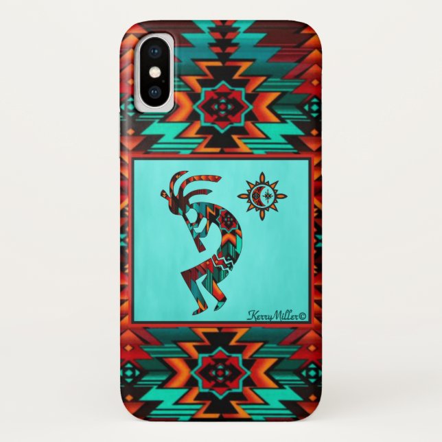 Southwest Kokopelli Case-Mate iPhone Case (Back)