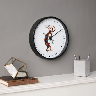 Southwest Kokopelli Dancer Wall  Clock