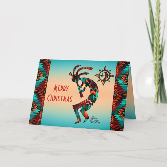 Southwest Kokopelli Holiday Card (Front)