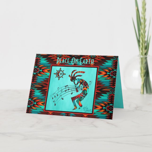 Southwest Kokopelli Holiday Card (Front)