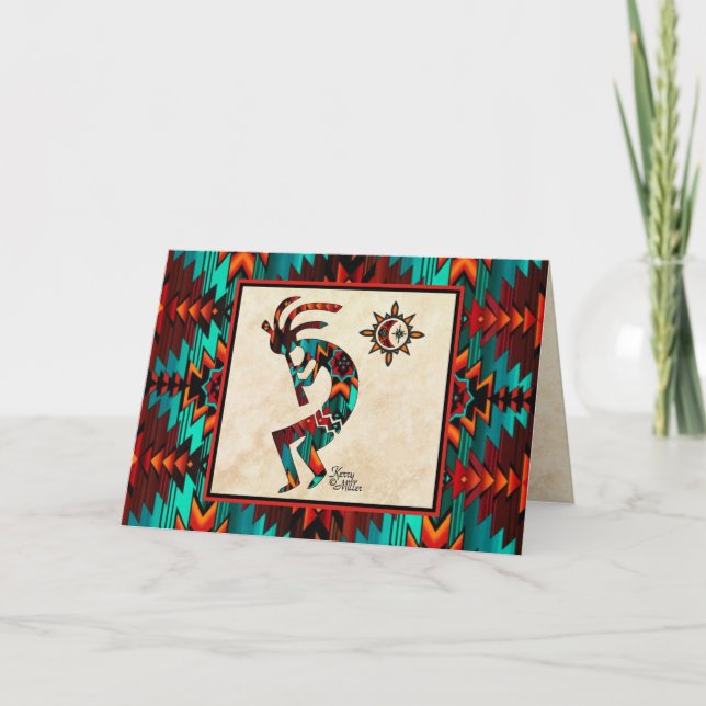 Southwest Kokopelli Holiday Card (Front)