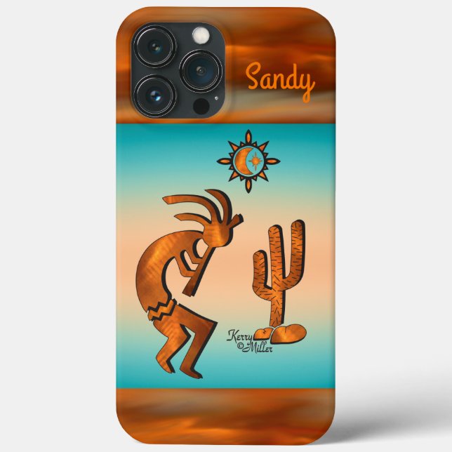 Southwest Kokopelli iPhone Case (Back)