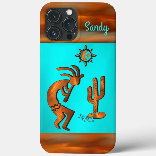 Southwest Kokopelli iPhone Case (Back)