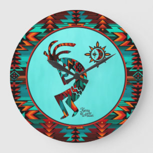 Southwest Kokopelli Large Clock