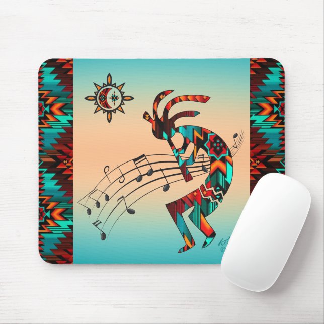 Southwest Kokopelli Mouse Pad (With Mouse)