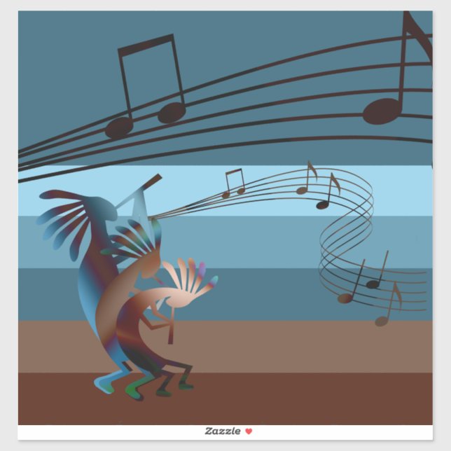 Southwest Kokopelli Music 14" (Sheet)