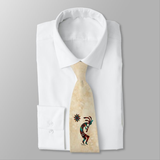Southwest Kokopelli Neck Tie (Tied)