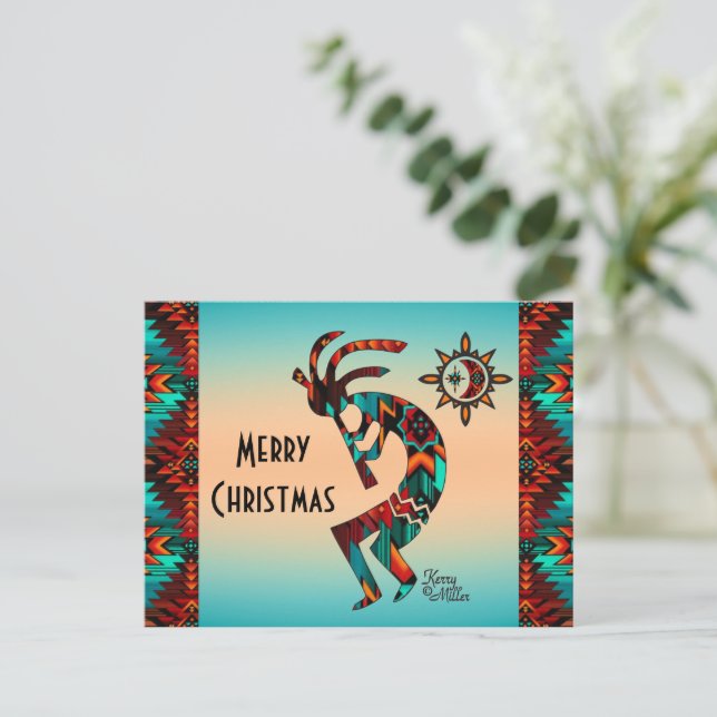 Southwest Kokopelli Postcard (Standing Front)