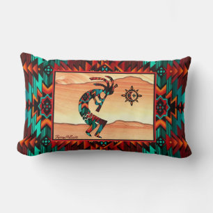 Southwest Kokopelli Throw Pillow