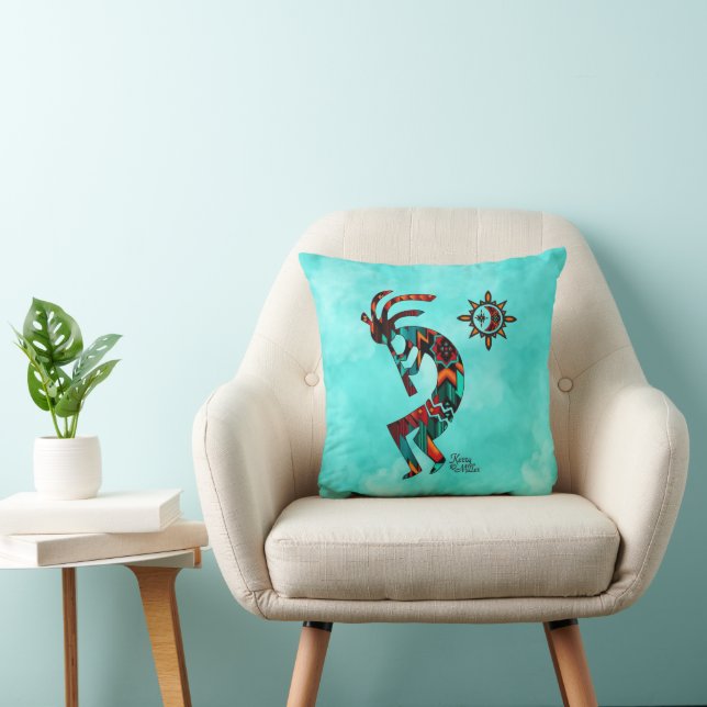  Southwest Kokopelli Throw Pillow (Chair)