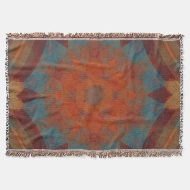 Southwest Mandala 3  Throw Blanket (Front)