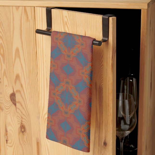 Southwest Mandala Kitchen Towel (Thirds Fold)
