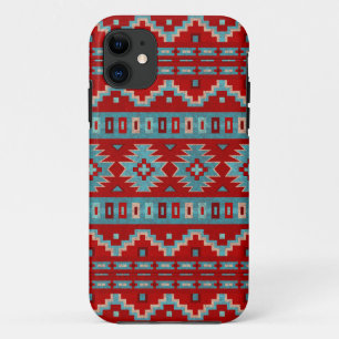 Southwest Mesas Turquoise & Red Phone Case