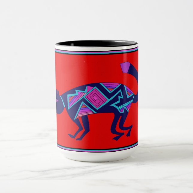 Southwest Mimbres Cat Mug (Center)