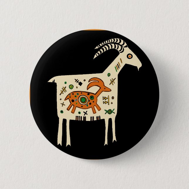 Southwest Mountain Mama 2 Inch Round Button (Front)