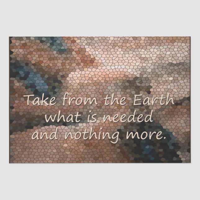 Southwest Native American  Earth Tissue Paper (Front)
