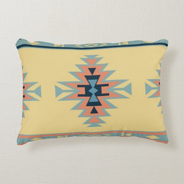 Southwest Native American Friendship Decorative Pillow (Front)