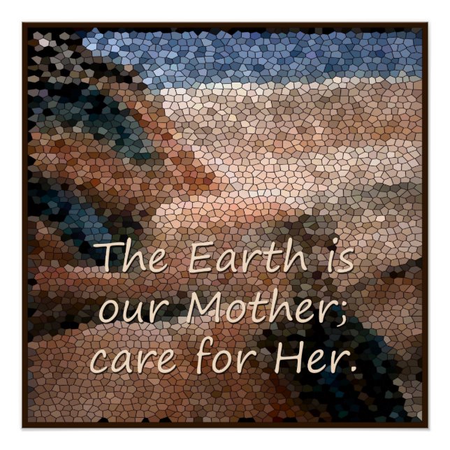Southwest Native American Mother Earth Poster (Front)