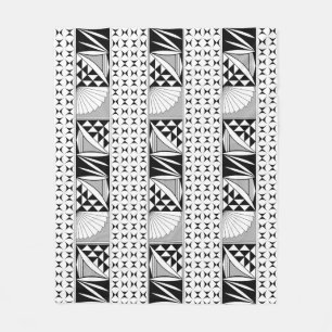 Southwest Native Sunrise in Grey Fleece Blanket