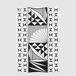 Southwest Native Sunrise in Grey Golf Towel