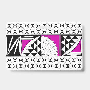 Southwest Native Sunrise in Pink Badge