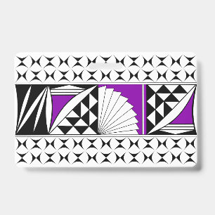 Southwest Native Sunrise in Purple Badge