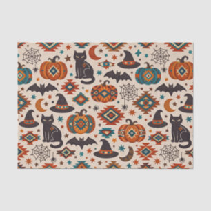 Southwest Orange Pumpkin Halloween  Tissue Paper