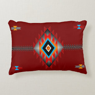 Southwest Pattern #1 - change colour Accent Pillow