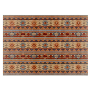 Southwest Pattern Design Tan Cutting Board