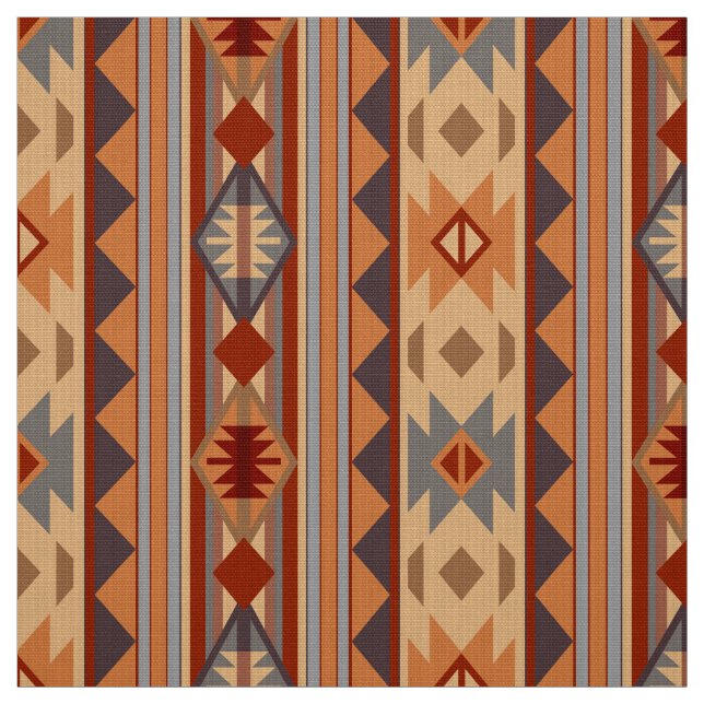 Southwest Pattern Design Tan Fabric (Swatch)