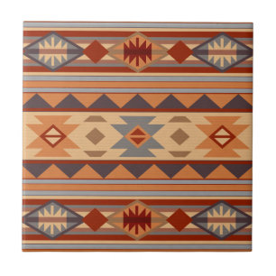 Southwest Pattern Design Tan Tile