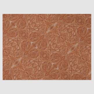 southwest pattern western country leather tissue paper