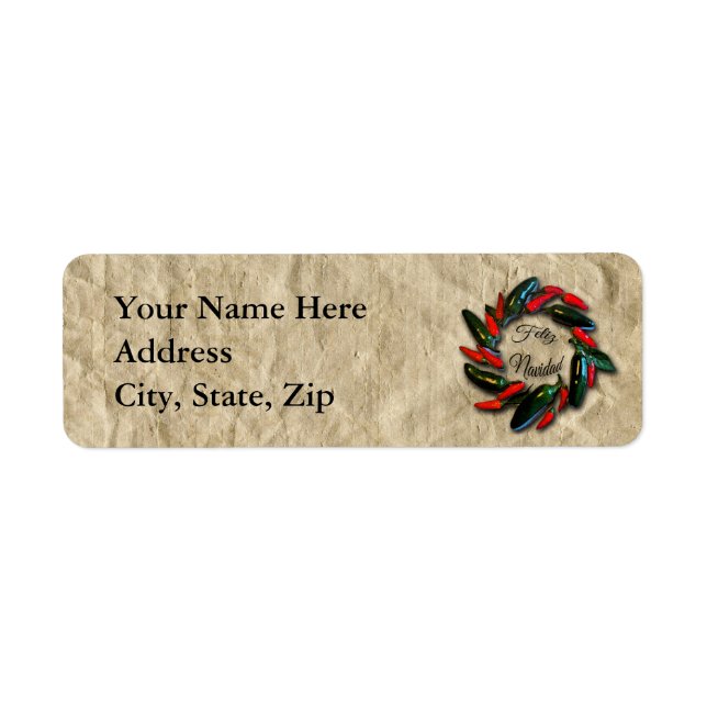 Southwest Pepper Wreath Feliz Navidad (Front)