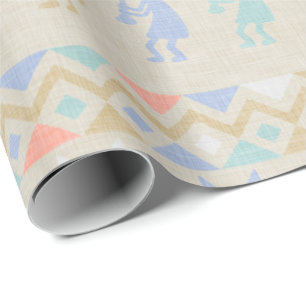 Southwest print style baby gift wrapping paper