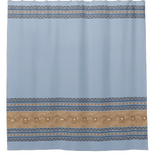 Southwest Pronghorn Antelope Blue & Tan Pattern