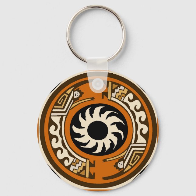 Southwest Rainbow Del Sol Keychain (Front)