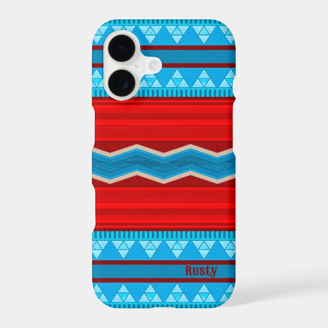 Southwest River Canyon Geometric Personalized  (Back)