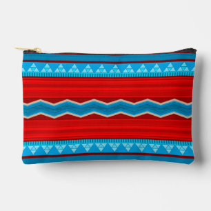Southwest River Canyon Red and Turquoise Small Accessory Pouch