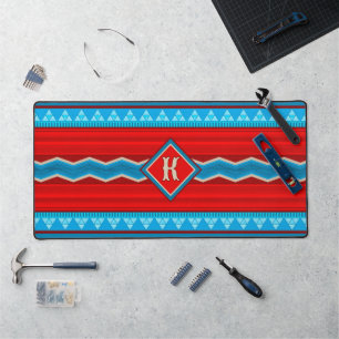 Southwest River Canyon Red Turquoise Personalized Desk Mat