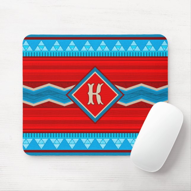 Southwest River Canyon Red Turquoise Personalized Mouse Pad (With Mouse)