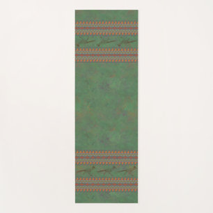 Southwest Roadrunner Sagebrush Green Yoga Mat