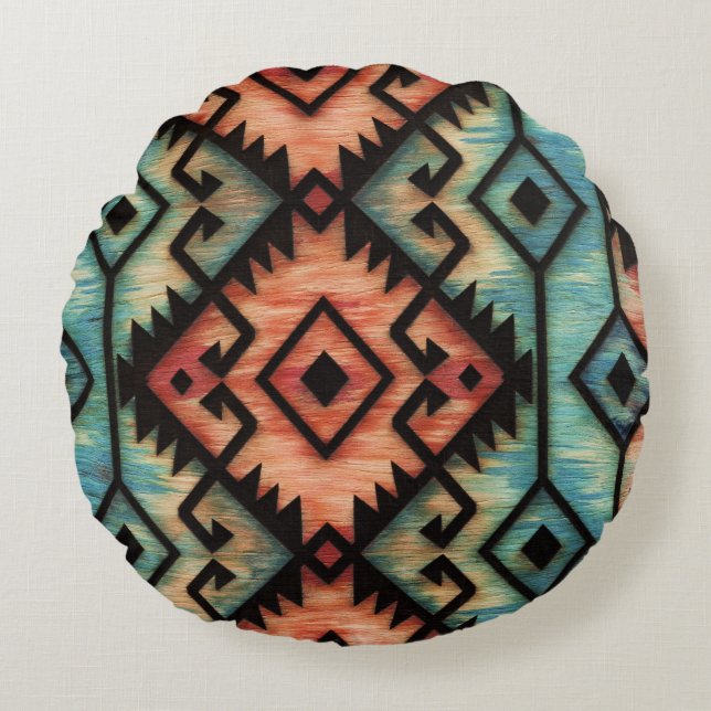 Southwest Round Pillow (Front)