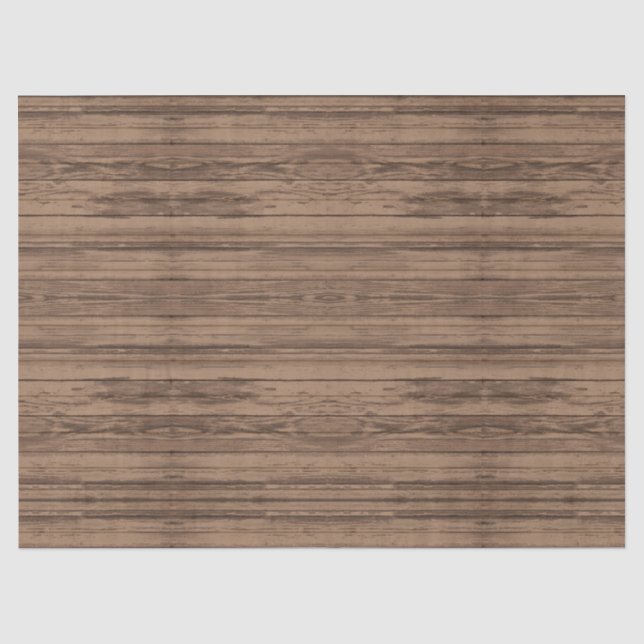 Southwest Rustic Weathered Wood Design Tissue Paper (Front)