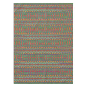 Southwest Sagebrush Green Geometric Design Tablecloth