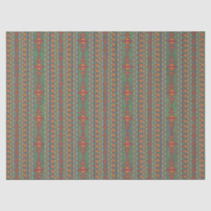 Southwest Sagebrush Green Geometric Design Tissue  Tissue Paper