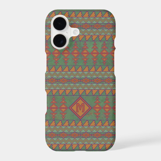 Southwest Sagebrush Green Geometric Personalized (Back)